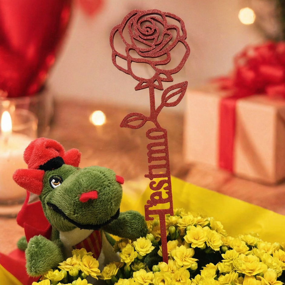 Rosa personalizada t'estimo