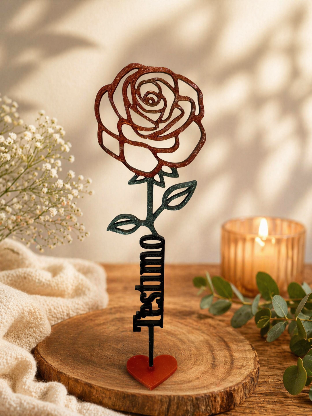 Rosa personalizada t'estimo