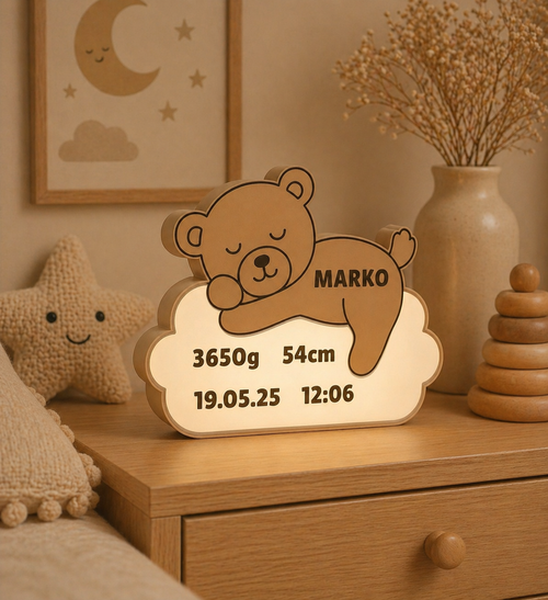 Luz Infantil Personalizada (Nube u Osito)